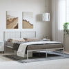 Stella Homewares Metal Bed Frame without Mattress with Headboard White 150x200 cm