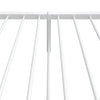 Stella Homewares Metal Bed Frame without Mattress with Footboard White 107x203 cm King Single