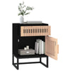 Stella Homewares Bedside Cabinets 2 pcs Black 40x30x55.5 cm Engineered Wood&Iron