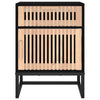 Stella Homewares Bedside Cabinets 2 pcs Black 40x30x55.5 cm Engineered Wood&Iron
