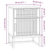 Stella Homewares Bedside Cabinets 2 pcs Black 40x30x55.5 cm Engineered Wood&Iron
