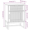Stella Homewares Bedside Cabinets 2 pcs 40x30x55.5 cm Engineered Wood&Iron