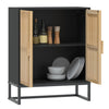 Stella Homewares Sideboard Black 60x30x75 cm Engineered Wood