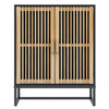 Stella Homewares Sideboard Black 60x30x75 cm Engineered Wood