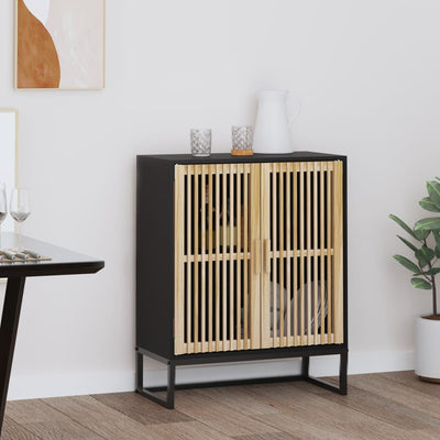 Stella Homewares Sideboard Black 60x30x75 cm Engineered Wood