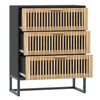 Stella Homewares Sideboard Black 60x30x75 cm Engineered Wood