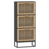 Stella Homewares Shoe Cabinet Black 52x25x120 cm Engineered Wood