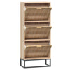 Stella Homewares Shoe Cabinet 52x25x120 cm Engineered Wood