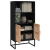 Stella Homewares Highboard Black 60x35x125 cm Engineered Wood