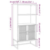 Stella Homewares Highboard Black 60x35x125 cm Engineered Wood