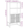 Stella Homewares Highboard 60x35x125 cm Engineered Wood