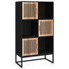 Stella Homewares Highboard Black 70x35x125 cm Engineered Wood