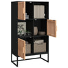 Stella Homewares Highboard Black 70x35x125 cm Engineered Wood
