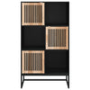 Stella Homewares Highboard Black 70x35x125 cm Engineered Wood