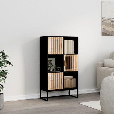 Stella Homewares Highboard Black 70x35x125 cm Engineered Wood