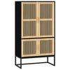 Stella Homewares Highboard Black 70x35x125 cm Engineered Wood