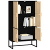 Stella Homewares Highboard Black 70x35x125 cm Engineered Wood