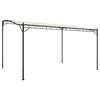 Stella Homewares Canopy Cream 4x3 m 180 g/m² Fabric and Steel