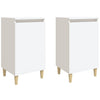 Stella Homewares Bedside Cabinets 2 pcs White 40x35x70 cm Engineered Wood