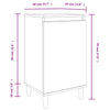 Stella Homewares Bedside Cabinet Black 40x35x70 cm Engineered Wood