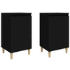 Stella Homewares Bedside Cabinets 2 pcs Black 40x35x70 cm Engineered Wood