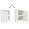 Stella Homewares Bedside Cabinet High Gloss White 40x35x70 cm Engineered Wood