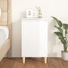 Stella Homewares Bedside Cabinet High Gloss White 40x35x70 cm Engineered Wood