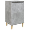 Stella Homewares Bedside Cabinet Concrete Grey 40x35x70 cm Engineered Wood