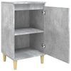 Stella Homewares Bedside Cabinet Concrete Grey 40x35x70 cm Engineered Wood