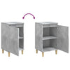 Stella Homewares Bedside Cabinet Concrete Grey 40x35x70 cm Engineered Wood