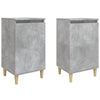 Stella Homewares Bedside Cabinets 2 pcs Concrete Grey 40x35x70 cm Engineered Wood