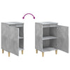 Stella Homewares Bedside Cabinets 2 pcs Concrete Grey 40x35x70 cm Engineered Wood
