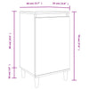 Stella Homewares Bedside Cabinets 2 pcs Concrete Grey 40x35x70 cm Engineered Wood