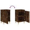Stella Homewares Bedside Cabinets 2 pcs Smoked Oak 40x35x70 cm Engineered Wood