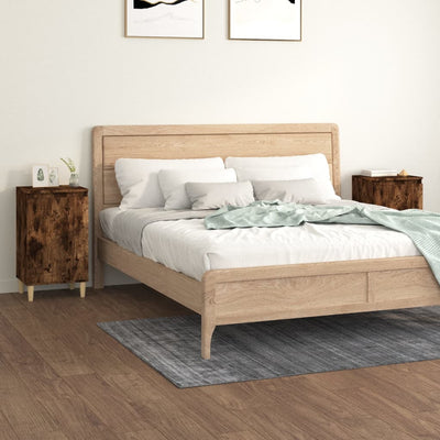Stella Homewares Bedside Cabinets 2 pcs Smoked Oak 40x35x70 cm Engineered Wood