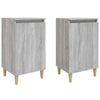 Stella Homewares Bedside Cabinets 2 pcs Grey Sonoma 40x35x70 cm Engineered Wood