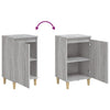 Stella Homewares Bedside Cabinets 2 pcs Grey Sonoma 40x35x70 cm Engineered Wood