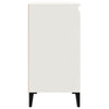 Stella Homewares Bedside Cabinet White 40x35x70 cm Engineered Wood
