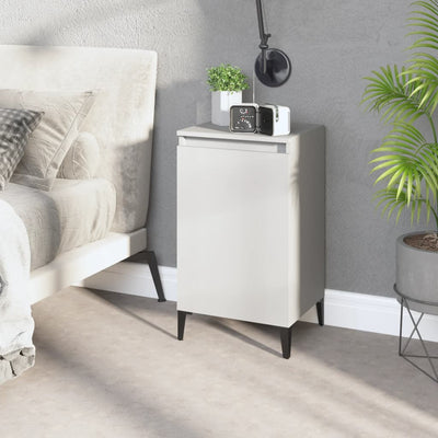 Stella Homewares Bedside Cabinet White 40x35x70 cm Engineered Wood