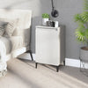 Stella Homewares Bedside Cabinet White 40x35x70 cm Engineered Wood