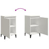 Stella Homewares Bedside Cabinets 2 pcs White 40x35x70 cm Engineered Wood