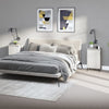Stella Homewares Bedside Cabinets 2 pcs White 40x35x70 cm Engineered Wood