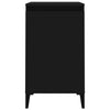 Stella Homewares Bedside Cabinet Black 40x35x70 cm Engineered Wood