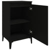 Stella Homewares Bedside Cabinet Black 40x35x70 cm Engineered Wood