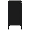 Stella Homewares Bedside Cabinet Black 40x35x70 cm Engineered Wood