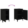 Stella Homewares Bedside Cabinets 2 pcs Black 40x35x70 cm Engineered Wood