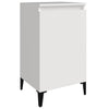 Stella Homewares Bedside Cabinet High Gloss White 40x35x70 cm Engineered Wood