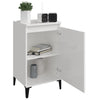 Stella Homewares Bedside Cabinet High Gloss White 40x35x70 cm Engineered Wood