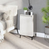 Stella Homewares Bedside Cabinet High Gloss White 40x35x70 cm Engineered Wood