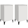 Stella Homewares Bedside Cabinets 2 pcs High Gloss White 40x35x70cm Engineered Wood